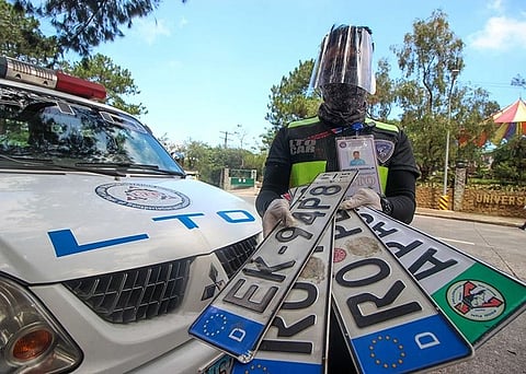 LTO to ban improvised plates starting November 1; violators face P5,000 fine