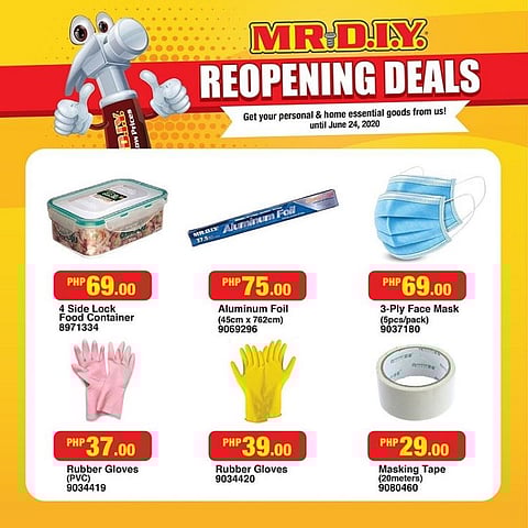 More home improvement products available as MR. DIY reopens