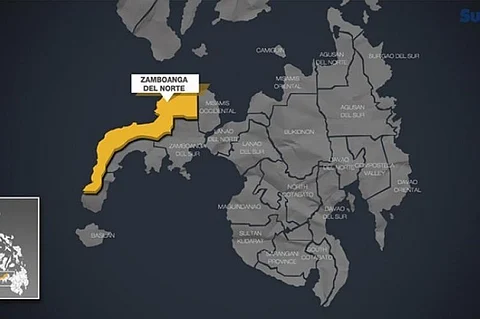 Zamboanga del Norte map.