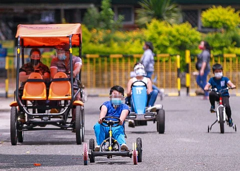 LIMITED. While Baguio City opened parks for residents, City officials assured health and safety protocols are maintained to avoid the spread of Covid-19. (Photo by Jean Nicole Cortes)