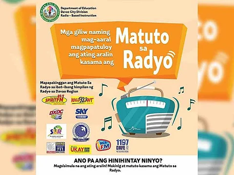 Poster of the "Matuto sa Radyo" program. (Photo by DepEd Davao City)