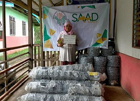 ZAMBOANGA. Sixty-three farmers from three villages in Talipao, Sulu recently receive more than P800,000 worth of livelihood assistance from the Department of Agriculture-Special Area for Agricultural Development. A photo handout shows one of the beneficiaries of the livelihood aid who is into cassava-corn-peanut integrated farming. (SunStar Zamboanga)