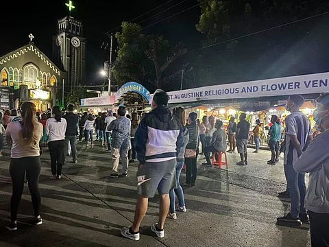 CAGAYAN DE ORO. St. Augustine Metropolitan Cathedral during the first day of "Simbang Gabi." Cagayan de Oro City Police Office spokesperson Major Evan Viñas said Wednesday, December 16, that the first day of Simbang Gabi in the city was generally peaceful and orderly. (Photo by Antonio Resma Jr.)