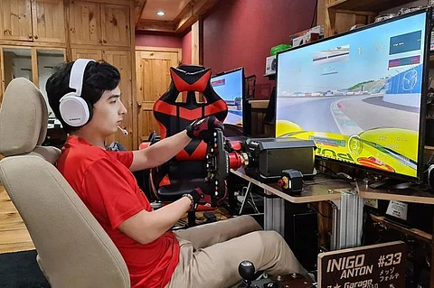 VIRTUAL CUP. With the current pandemic, Iñigo Anton has turned into virtual racing, bagging the over-all title in the 2020 Phoenix Pulse Formula V1 Virtual Cup in the thrilling finale at the Clark International Speedway last month. (Contributed photo)