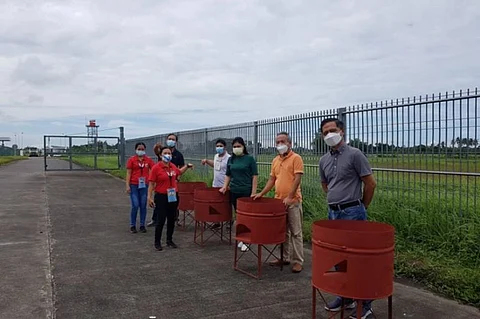 NEGROS OCCIDENTAL. Provincial Veterinarian Renante Decena (right) with other members of the Provincial ASF Task Force, which is currently intensifying measures against possible entry of the dreaded disease affecting swine to the province. (Contributed photo)