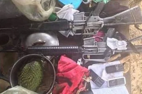 High-powered firearms recovered in Samar clash