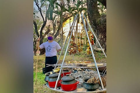 PAMPANGA. Quest Plus Clark's Finest chefs are in charge of the pit. (Contributed photo)