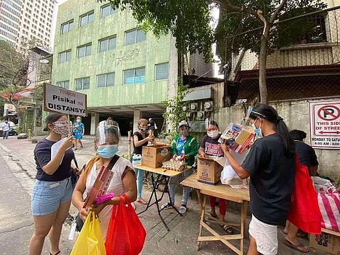 Community pantry along Matatag St., Quezon City (File)