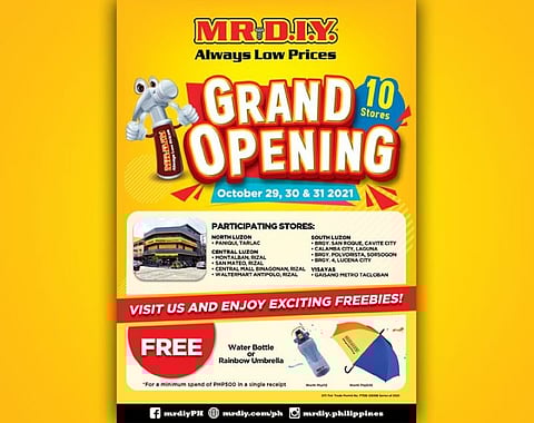 MR.D.I.Y. Philippines to surprise customers with fun, freebies in 10 new stores