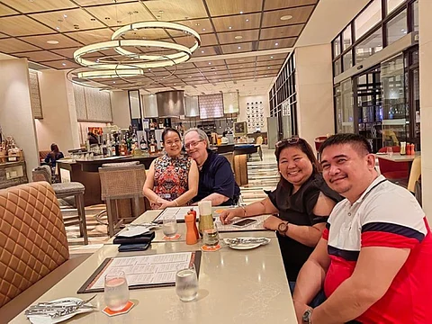 DAVAO. Dinner with the lovely couple. (Contributed photo)