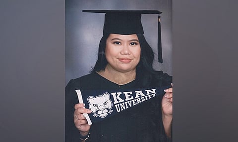 WORKING HER WAY TO SUCCESS. Wynell Omaña Morga bucks odds as a working student to graduate summa cum laude with a degree in accountancy and minor in finance at Kean University in New Jersey, USA. (Contributed)