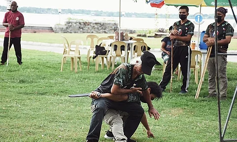 Tapado, a martial art, is considered by San Carlos City as a National Heritage. (Contributed Photo)