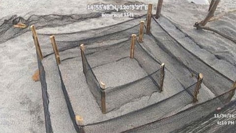 PAWIKAN NESTING SITE. A sea turtles' (pawikan) nesting site. (DENR)