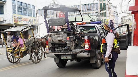 CEBU. Cebu City Transportation Office personnel confiscated on Thursday, August 4, 2022, some e-tricycles that were found plying Magallanes Street in Barangay Ermita, Cebu City. (Amper Campaña)