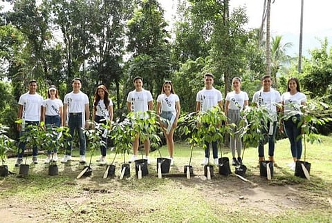 NEGROS. The candidates of the Diwata kag Suta sang Kanlaon 2022 during their tree planting activity at the Buenos Aires Mountain Resort in Barangay Ilijan, Bago City recently. Their press presentation will be held at the city's community center Tuesday, August 9, while the coronation night at the Manuel Y. Torres Memorial Coliseum and Cultural Center is on August 10, 2022. (Bago City Tourism Office Photo)