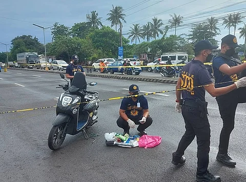Businessman Jerry Gasendo, 53, of Lizares Extension at Barangay 40, Bacolod City was shot dead at Gardenville Subdivision in Bacolod City on All Saints Day, November 2. (BCPO Photo)