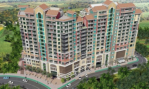 INSPIRATION. Designed by architectural and design firm Casas Architects Inc., the facade of Positano Mactan pays homage to the charming Italian resort town of Positano by mirroring an impression of the real place highlighted by earth tones such as beige, warm white, light yellow and terracotta red. / CONTRIBUTED