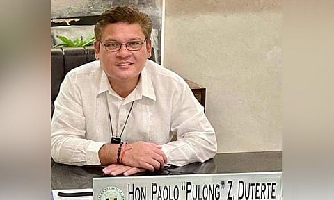 Davao City First Congressional District Representative Paolo Z. Duterte. (Hulagway sa Davao City First Congressional District Office)