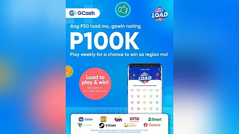 Mas pina-LUCKY ang chances of winning at pa-premyo sa GCash Lucky Load. (Contributed photo)