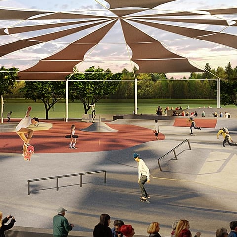 CEBU. Construction of Talisay City's first-ever skate park and family park began on Thursday, April 20, 2023. (Photo from Samsam Gullas Facebook)