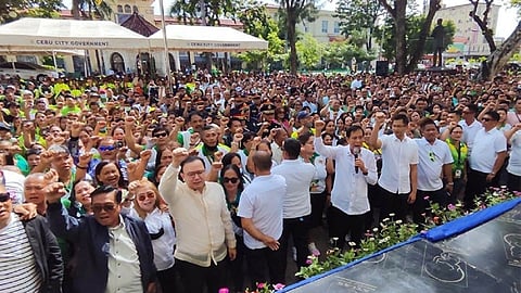 CEBU. Cebu City Mayor Michael Rama leads the celebration of the 125th National Flag Day at the Plaza Sugbo Grounds on May 29, 2023. (Photo from Cebu City PIO)
