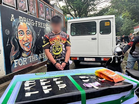 CEBU. A truck boy was arrested in a buy-bust operation in Barangay Pulangbato, Cebu City on Thursday, June 1, 2023. (Photo by BBT)