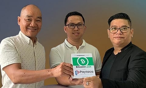 TACLOBAN. Paytaca officials Dr. Joemar Taganna (CEO), Aaron JP Almadro (Marketing Director), and Michael Machica (CFO). (Contributed photo)