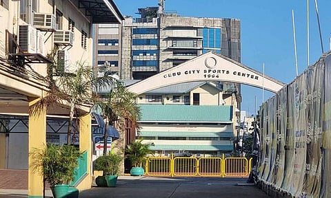UNDER RENOVATION. The Cebu City Government built the Cebu City Sports Center, then called the Abellana Sports Complex, to serve as the main venue for the Palarong Pambansa, which it hosted in 1994. The facility is currently closed to the public while it undergoes rehabilitation so it can once again welcome athletes who will be participating in the country's largest sports meet in July 2024. The City targets to complete repairs before the end of 2023. / RALPH MARTINEZ