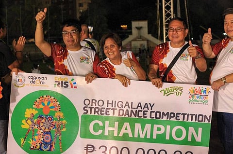 ORO. The winners for this year's Higalaay Street Dance Competition. (Photos from Cagayan de Oro City Information Office)