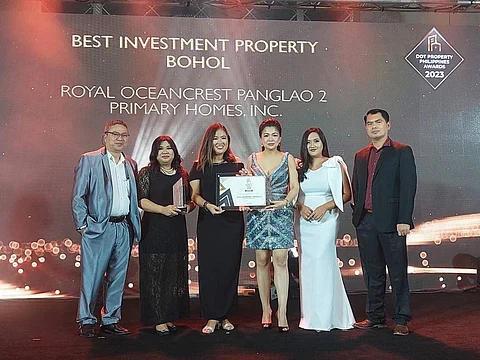 PrimaryHomes wins ‘Best Investment Property’ award for Bohol Project.