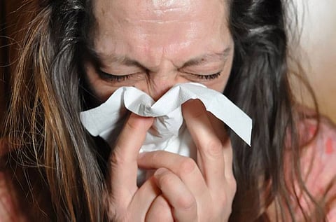 Flu common colds disease