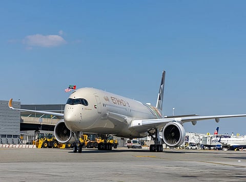 Etihad Airways ‘Sustainable 50’ A350 Makes Inaugural Flight to New York
