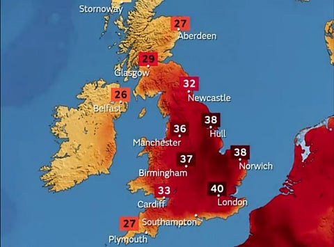 Climate Change Scare: The First Red Extreme Heat Warning Issued in UK