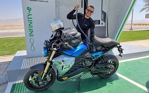 Climate Conference, The Next Record 'End Line' for Biker Ali Abdo