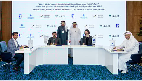 ADNOC Partners with 44.01 to Turn CO2 into Rock