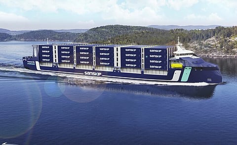 The World's First Zero-Emission Short Sea Container Vessel using Green Hydrogen by SAMSKIP