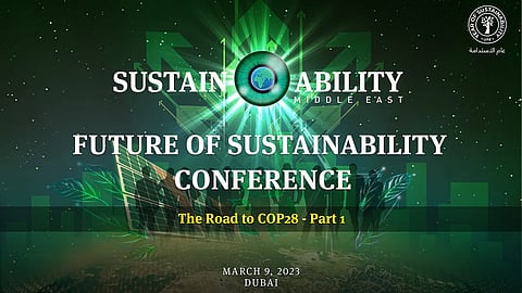 SME 'Future of Sustainability: The Road to COP28' Conference Is LIVE
