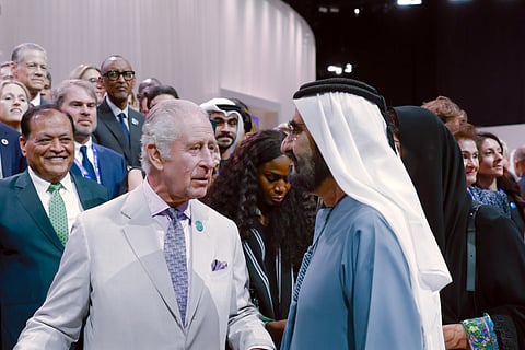 Mohammed bin Rashid Meets King Charles III on the sidelines of COP28 in Dubai