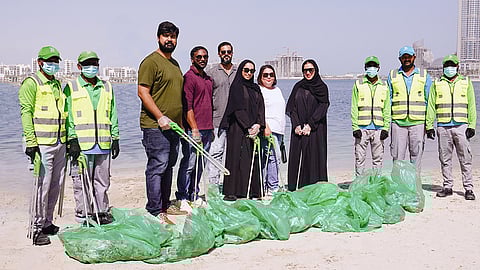 men, women, waste bags