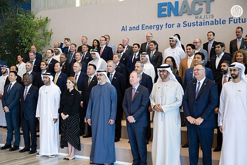 H.H. Khaled bin Mohamed bin Zayed Welcomes Global Leaders to ENACT Majlis in Abu Dhabi