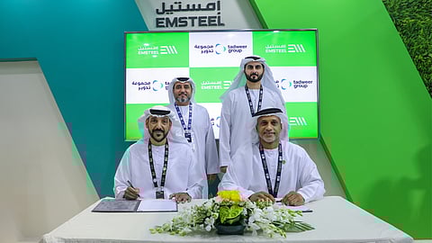 Tadweer Group and EMSTEEL Group Explore Alternative Fuels, Raw Materials for Sustainable Building Materials