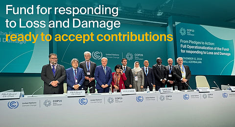 COP29: Fund for Responding to Loss and Damage Ready to Accept Contributions
