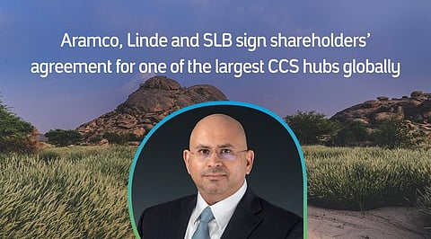 Aramco, Linde and SLB Sign Shareholders’ Agreement for One of the Largest CCS Hubs Globally