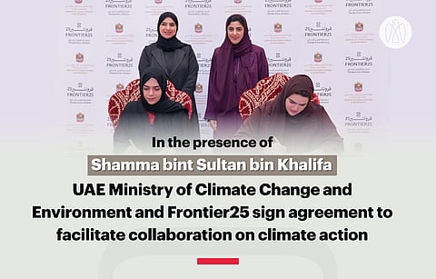 UAE Accelerates Climate Action as MOCCAE and Frontier25 Forge Strategic Partnership