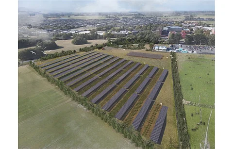 Pictured is a visualization of the Lincoln University Energy Farm. (Photo Credit: Lincoln University)