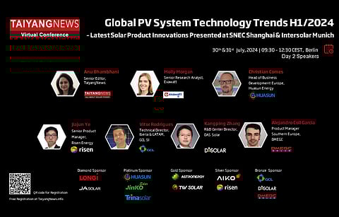 July 30 -31, 2024: TaiyangNews Global PV System Technology Trends H1/2024 Conference