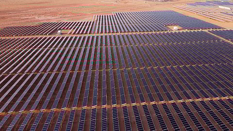 Utility scale solar plant