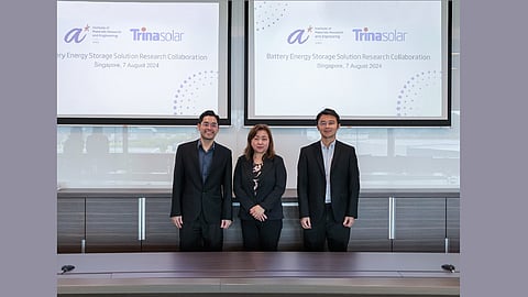 Trinasolar and ASTAR join hands for battery technology innovations