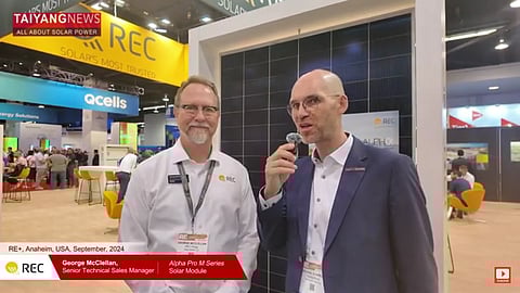 TaiyangNews' Michael Schmela meets REC Solar at RE+ 2024