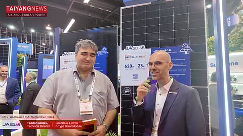 TaiyangNews at RE+ 2024 - JA Solar